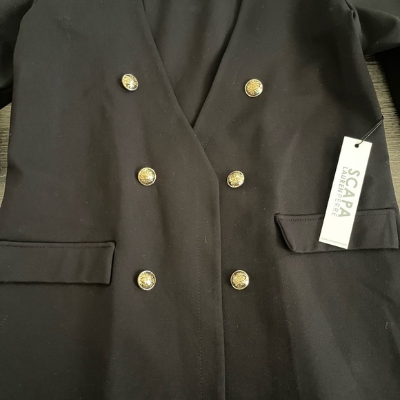 Scarpa Black Blazer with Gold Buttons - Picture 3 of 8